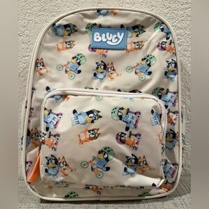 Bluey Kids Backpack with Character Print - Cream Base